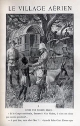 Illustration in „Das Luftdorf“ von Jules Verne