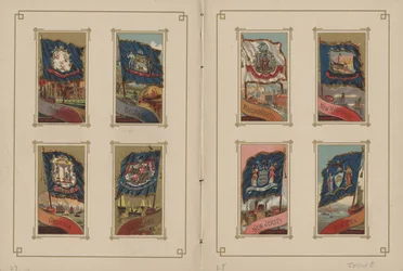 Flaggen aller Nationen und der Vereinigten Staaten von Amerika - Seiten 27 und 28, 1887