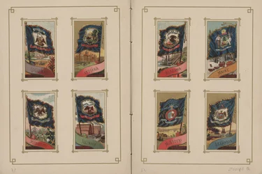 Flaggen aller Nationen und der Vereinigten Staaten von Amerika - Seiten 31 und 32, 1887