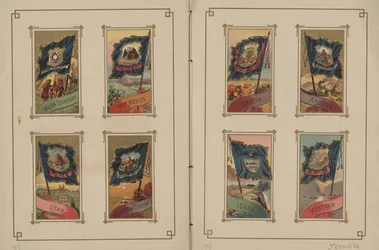 Flaggen aller Nationen und der Vereinigten Staaten von Amerika - Seiten 39 und 40, 1887
