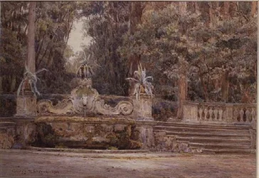 Im Wald, Villa Corsini, Florenz