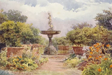Italienische Gärten: Villa Amari, Der Brunnen