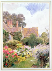 Die Gärten des Herrenhauses, Cleeve Prior, Worcestershire