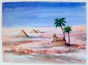 Sphinx und Pyramiden, Gizeh I