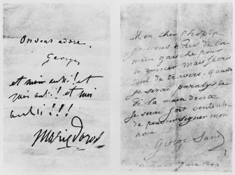 Zwei Briefe an Frédéric Chopin (1810-49), Nohant, Juni 1844