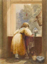 Blick aus einem oberen Fenster, 1832
