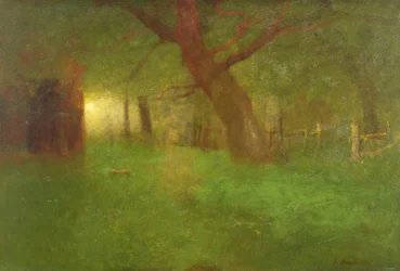 Sonnenuntergang im alten Obstgarten
