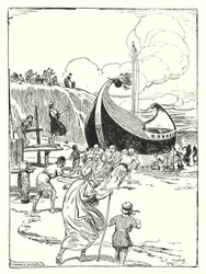 Jason und die Argonauten: "Das gute Schiff Argo sprang vom Sand auf die Rollen und stürzte vorwärts wie ein tapferes Pferd"