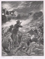 Der Angriff auf einen Zug bei Holfontein