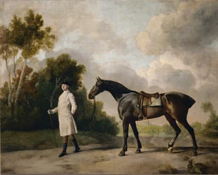 Assheton, erster Viscount Curzon, und seine Stute Maria