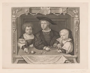 Porträt von Dorothea, Johan und Christina von Dänemark