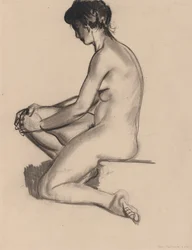 Nackte Frau