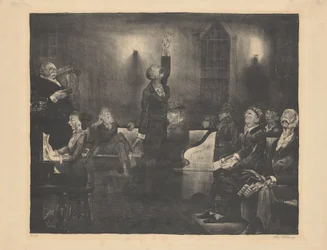 Gebetstreffen, zweite Steinplatte, 1916