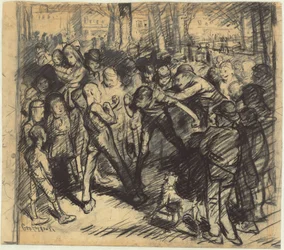 Straßenkampf [recto], 1907