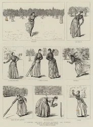 Ein Damen-Cricketspiel, Harrow gegen Pinner