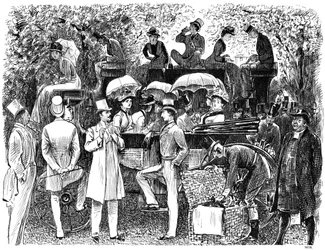 Eine Erinnerung an den Lords Cricket Ground Eton vs Harrow, 1878