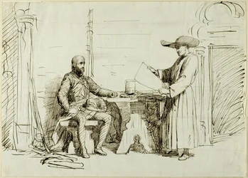 Priester und Soldat