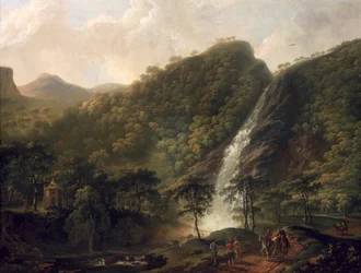 Ansicht des Powerscourt-Wasserfalls