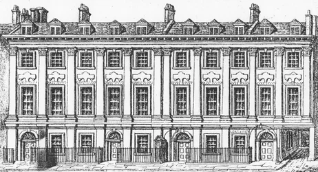 Häuser in der Great Queen Street, 1817