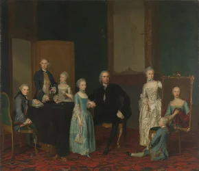 Porträt von Pieter Cornelis Hasselaer, Berater der Niederländischen Ostindien-Kompanie und Bürgermeister von Amsterdam, mit seiner Familie