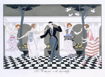 Liebe ist blind, graviert von Henri Reidel