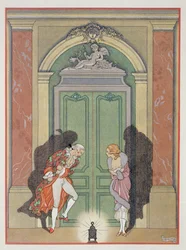 Ein Paar im Kerzenlicht, Illustration aus 