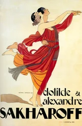Tänzer Clotilde und Alexandre Sakharoff 1921 (Plakat)
