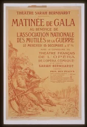 Gala-Morgen zugunsten der Nationalen Vereinigung der Kriegsversehrten im Sarah Bernhardt Theater