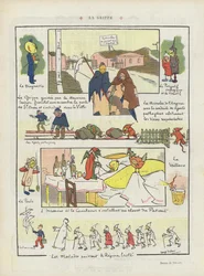 Die Grippe. Illustration für Le Rire