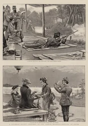 Ein japanisches Bisley, Skizzen vom jährlichen Schießfest in Kioto