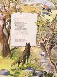 Der Wolf und das Lamm, aus den Fabeln von Jean de La Fontaine (1621-95)