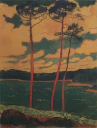 Die roten Kiefern. 1888