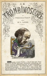 Jules SIMON (1814-1896) - Illustration aus "Le Trombinoscope", einem satirischen politischen Periodikum von Leon-Charles Bienvenu, bekannt als Touchatout, Monographie Nr. 14, Paris