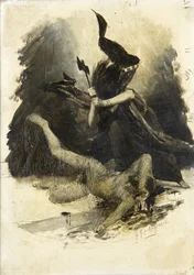 Alte Kampfszene, ca. 1880
