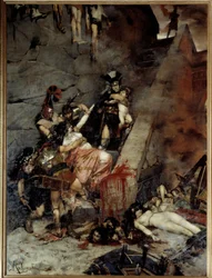 Andromache. Nach der Einnahme Trojas erhielt Pyrrhus als seinen Anteil an der Beute Hektors Witwe Andromache und dessen Sohn Astyanax.