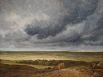 Straße in der Nähe eines Dorfes