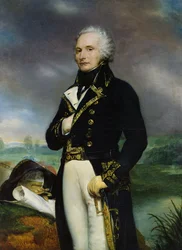 Porträt von Viscount Alexandre-Francois-Marie de Beauharnais (1760-94) nach einem Gemälde von J. Guerin