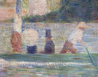 Badende in Asnieres, 1884 (Detail)