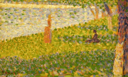 Frauen am Flussufer, Studie für La Grande Jatte, ca. 1885-86