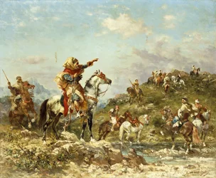 Arabische Krieger zu Pferd