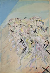 Bühnenbild für die Operette Girofle-Giroflia von Ch. Lecocq, 1922
