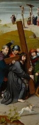 Christus trägt das Kreuz, mit der Kreuzigung, ca. 1510