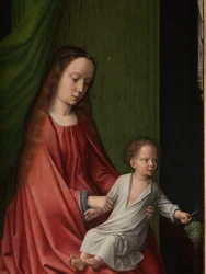 (Detail) eines Außenpanels der Taufe Christi, ca. 1502-08