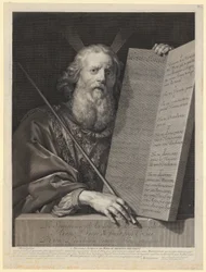Moses mit den Gesetzestafeln