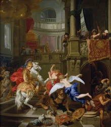 Die Vertreibung des Heliodor aus dem Tempel, 1674