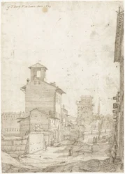 Ansicht der Via Panisperna zur Santa Maria Maggiore, Rom