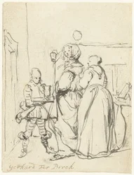 Dame bei ihrer Toilette