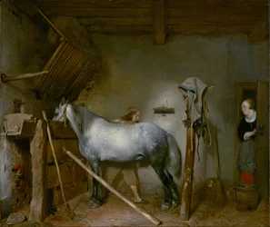 Pferd in einem Stall, ca. 1652-54