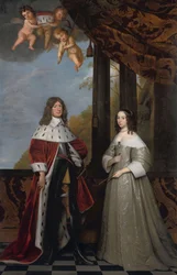 Porträt von Friedrich Wilhelm (1620-88), Kurfürst von Brandenburg, und seiner Frau Louise Henriette (1627-67), Gräfin von Oranien-Nassau