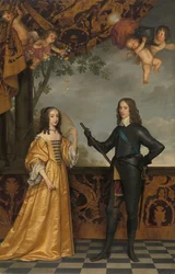 Porträt von Willem II (1626-1650), Prinz von Oranien, und seiner Frau Mary Stuart (1631-1660)